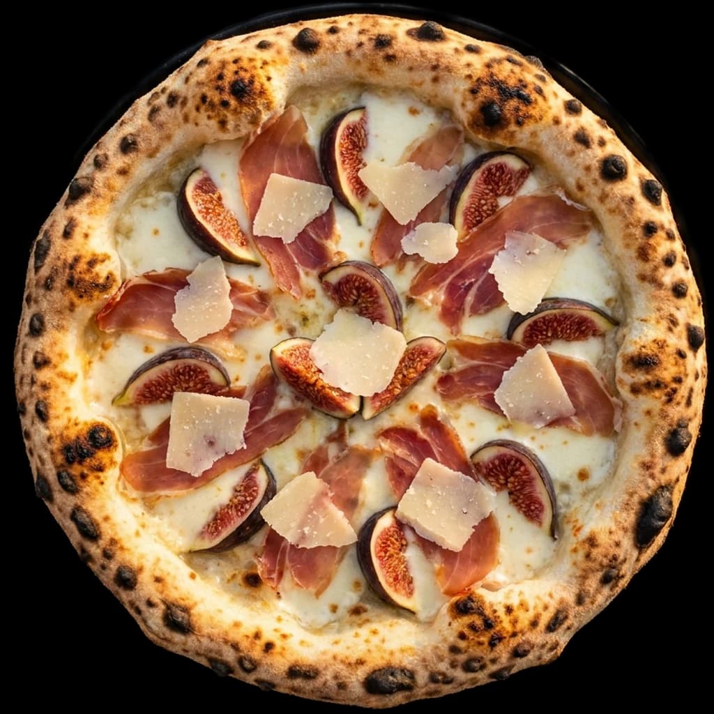 Pizza ines vista desde arriba